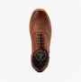 Base London CHRISTO Mens Shoes Tan top view showcasing leather upper and lace-up design.