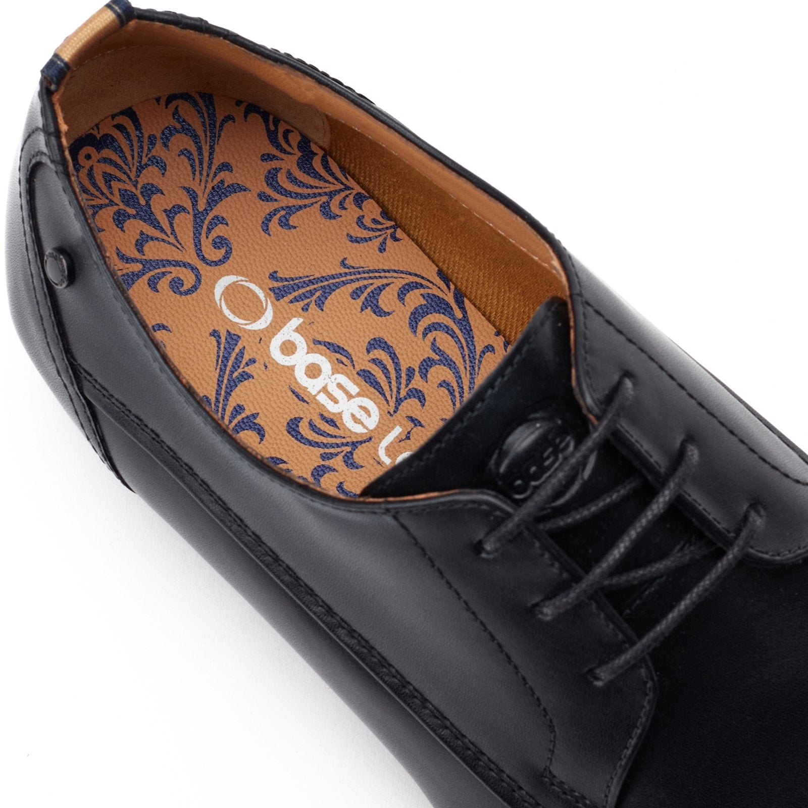 Base London GAMBINO EXCEL Mens Derby Shoes Black