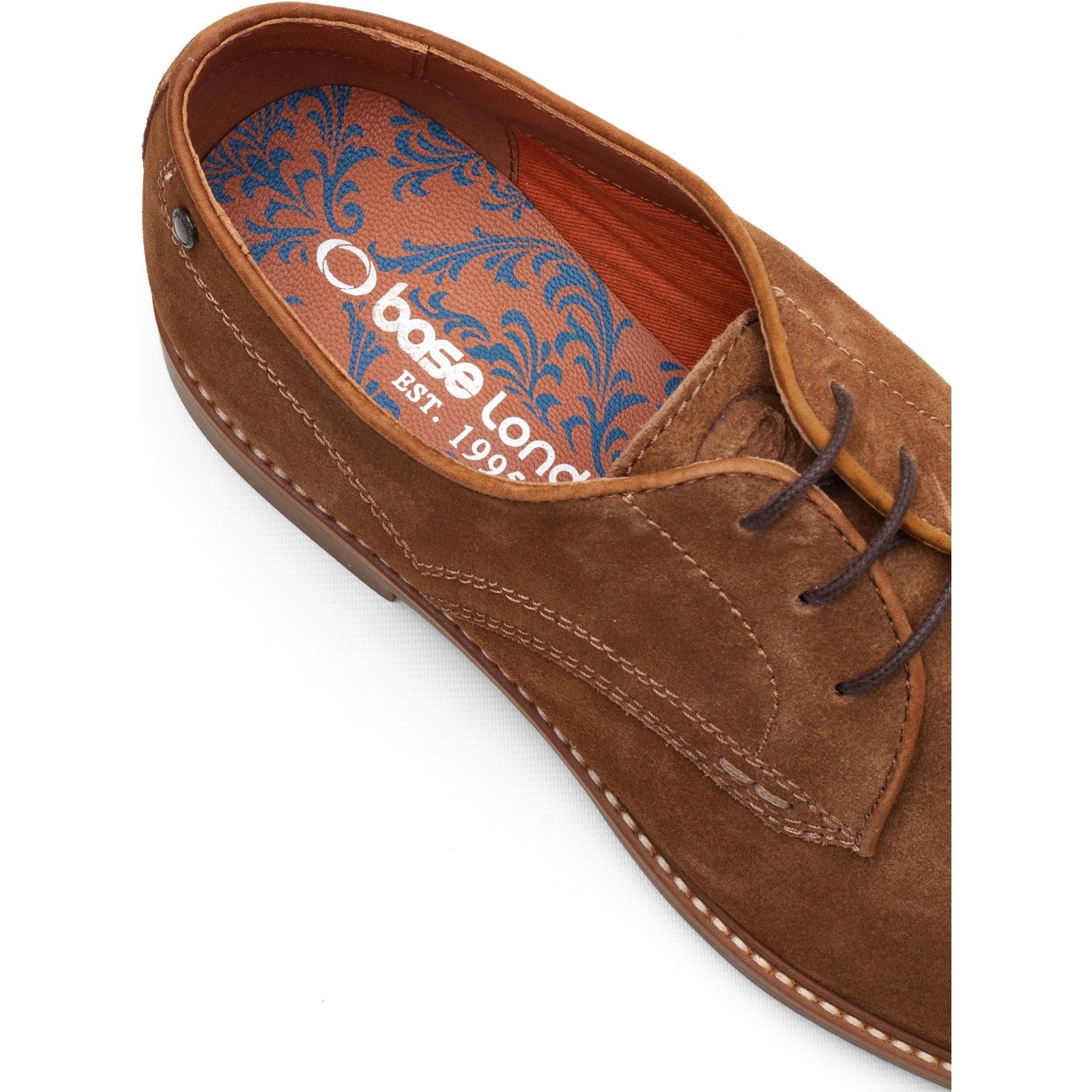 Base London STRAND Mens Derby Shoes Camel