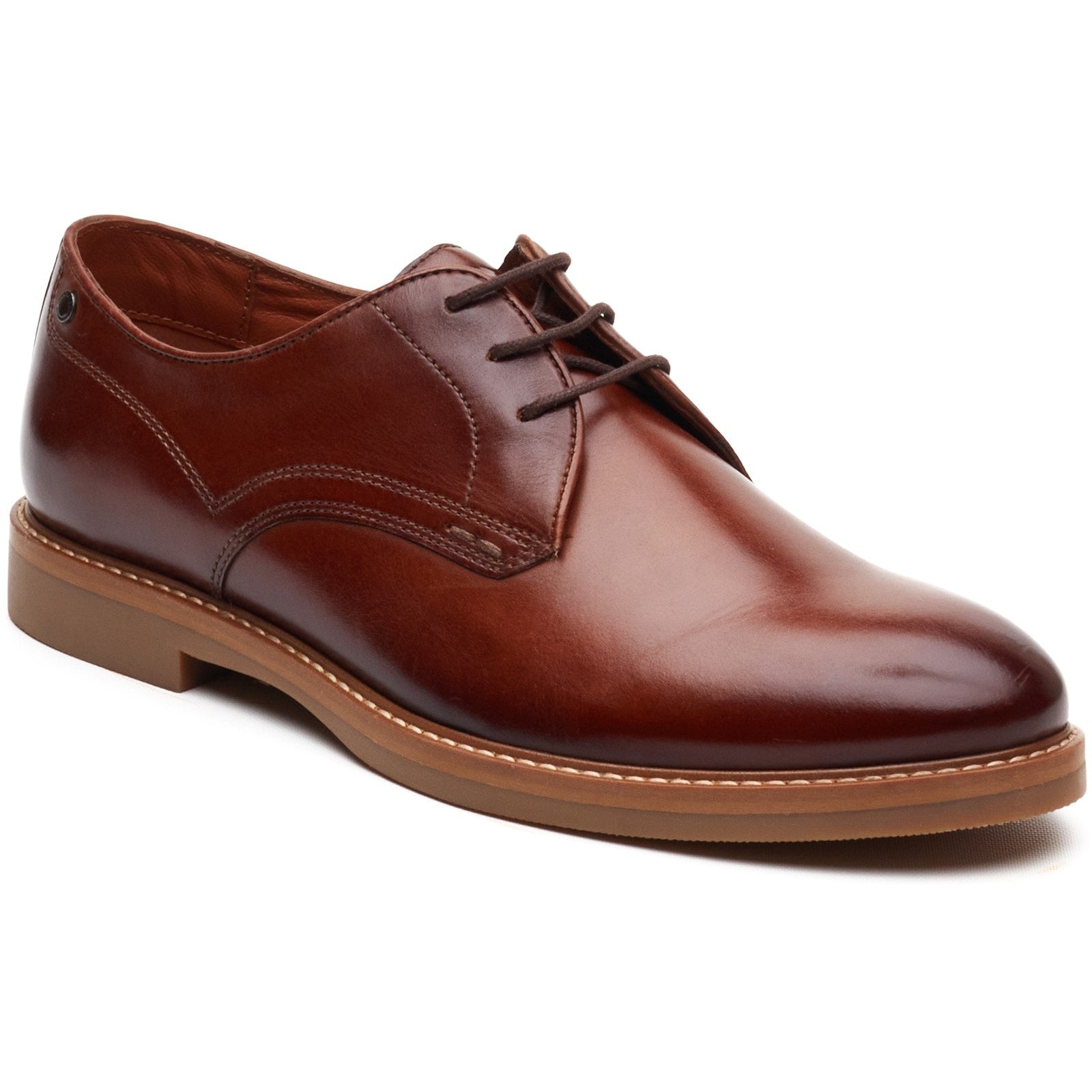 Base London STRAND Mens Derby Shoes Tan