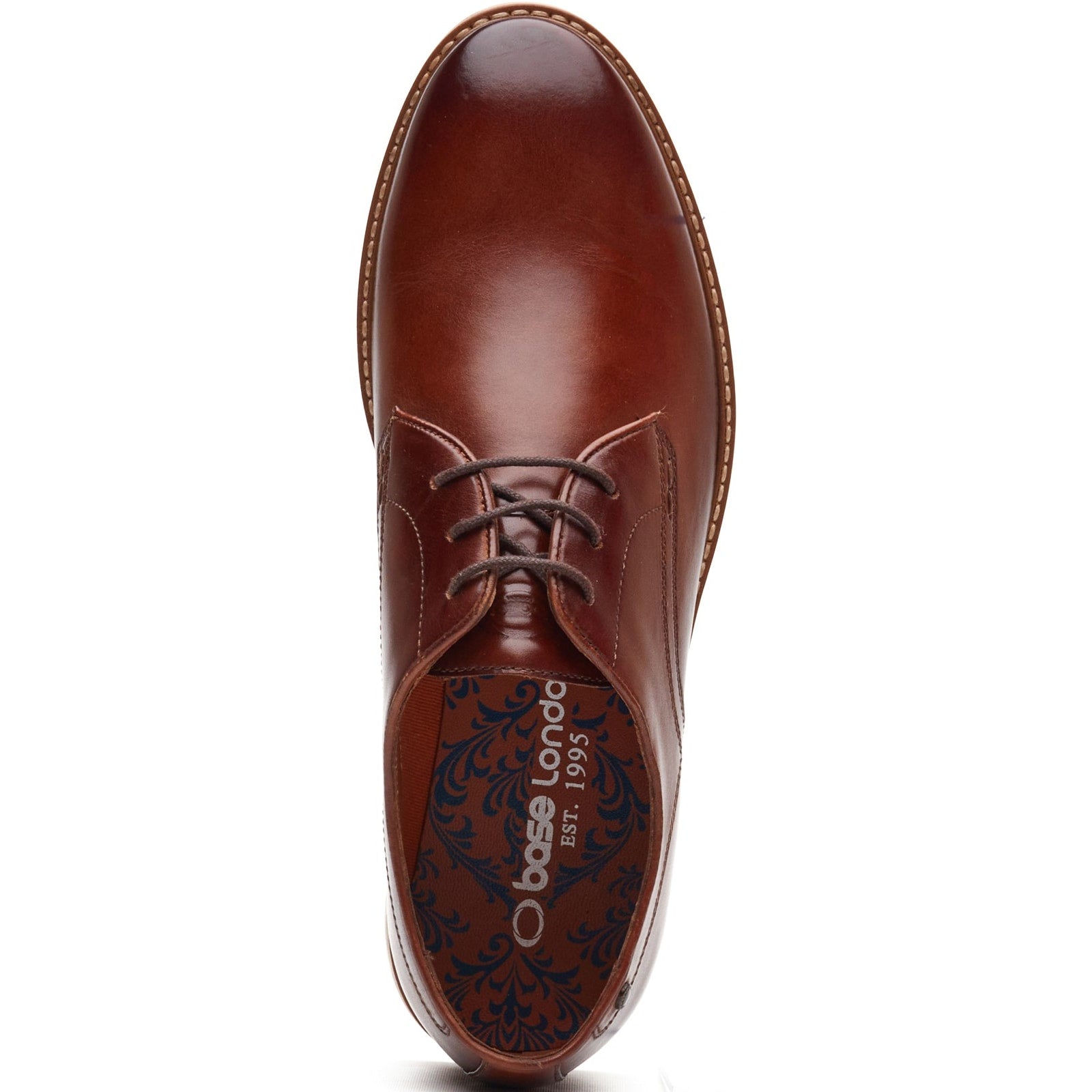 Base London STRAND Mens Derby Shoes Tan