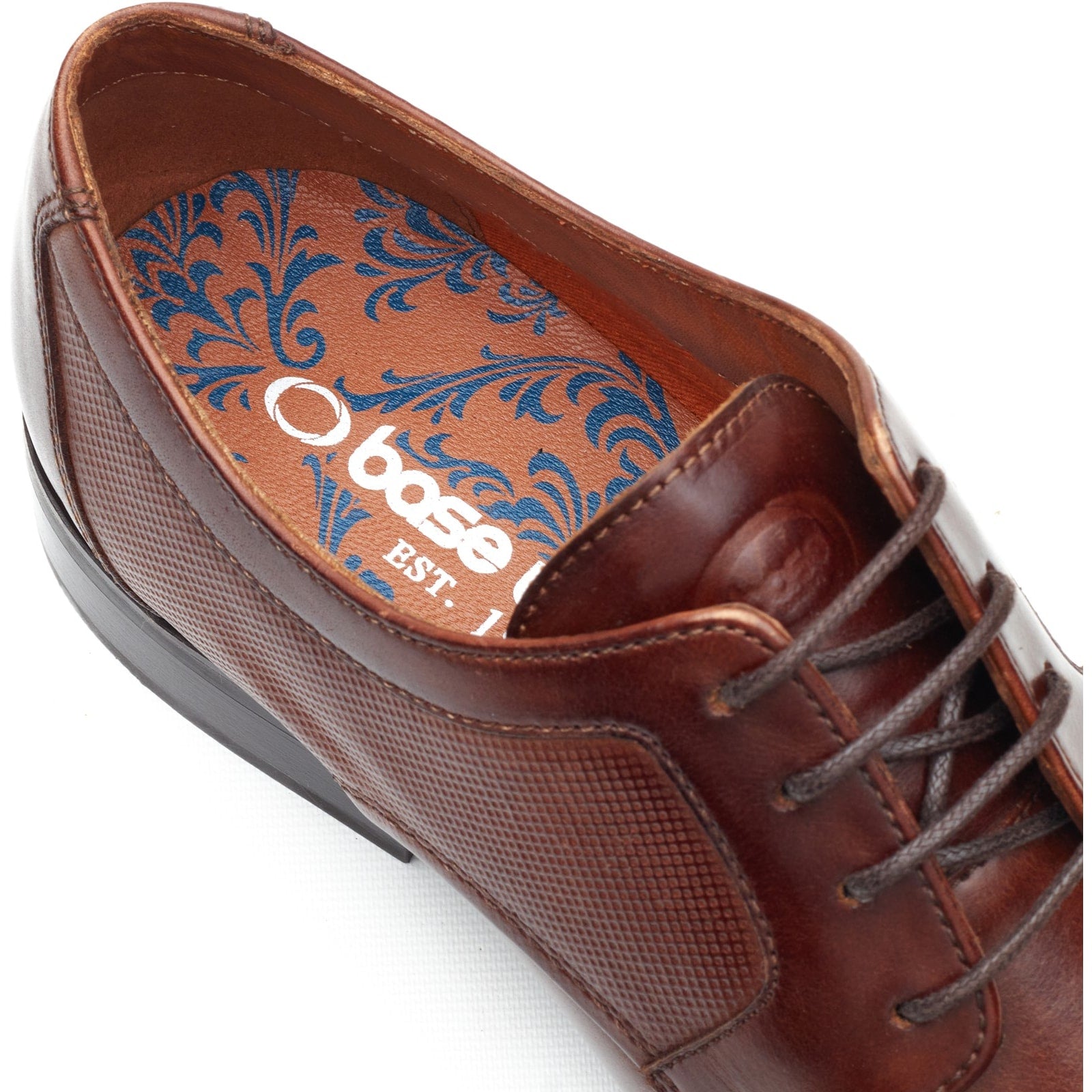 Base London DOME Mens Derby Shoes Tan