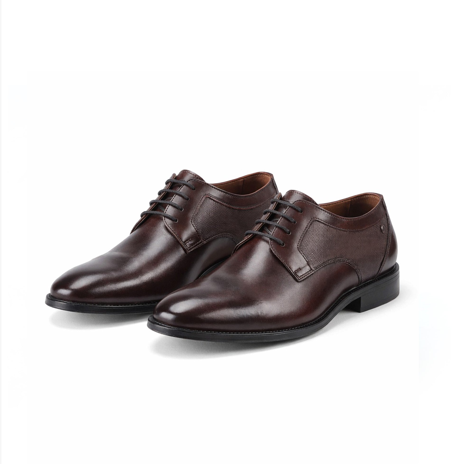 Base London DOME Mens Derby Shoes Brown