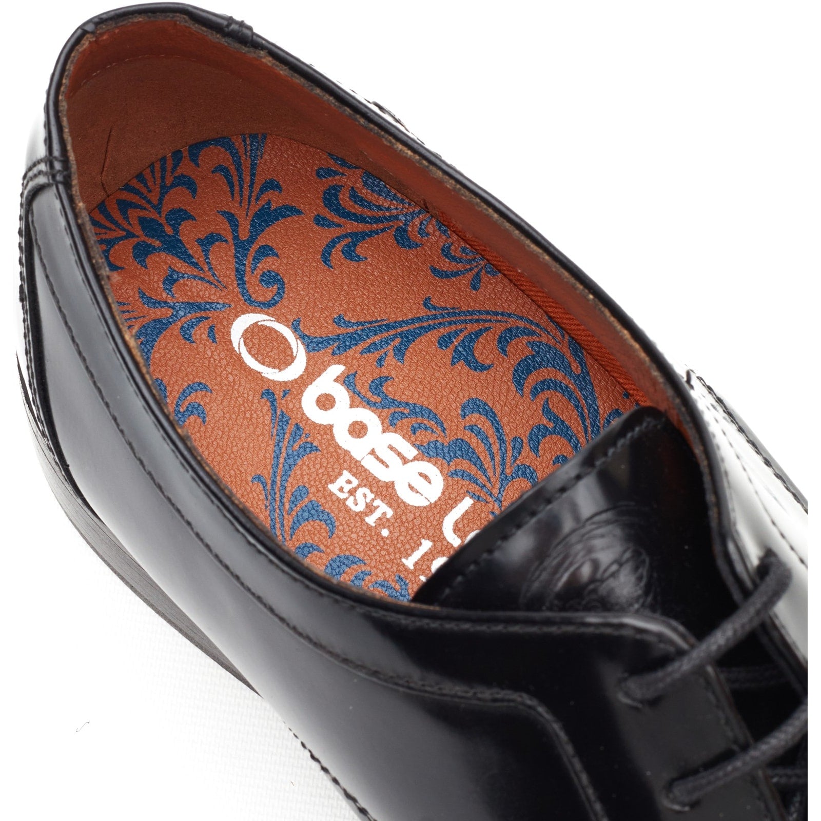 Base London DOME Mens Derby Shoes Black