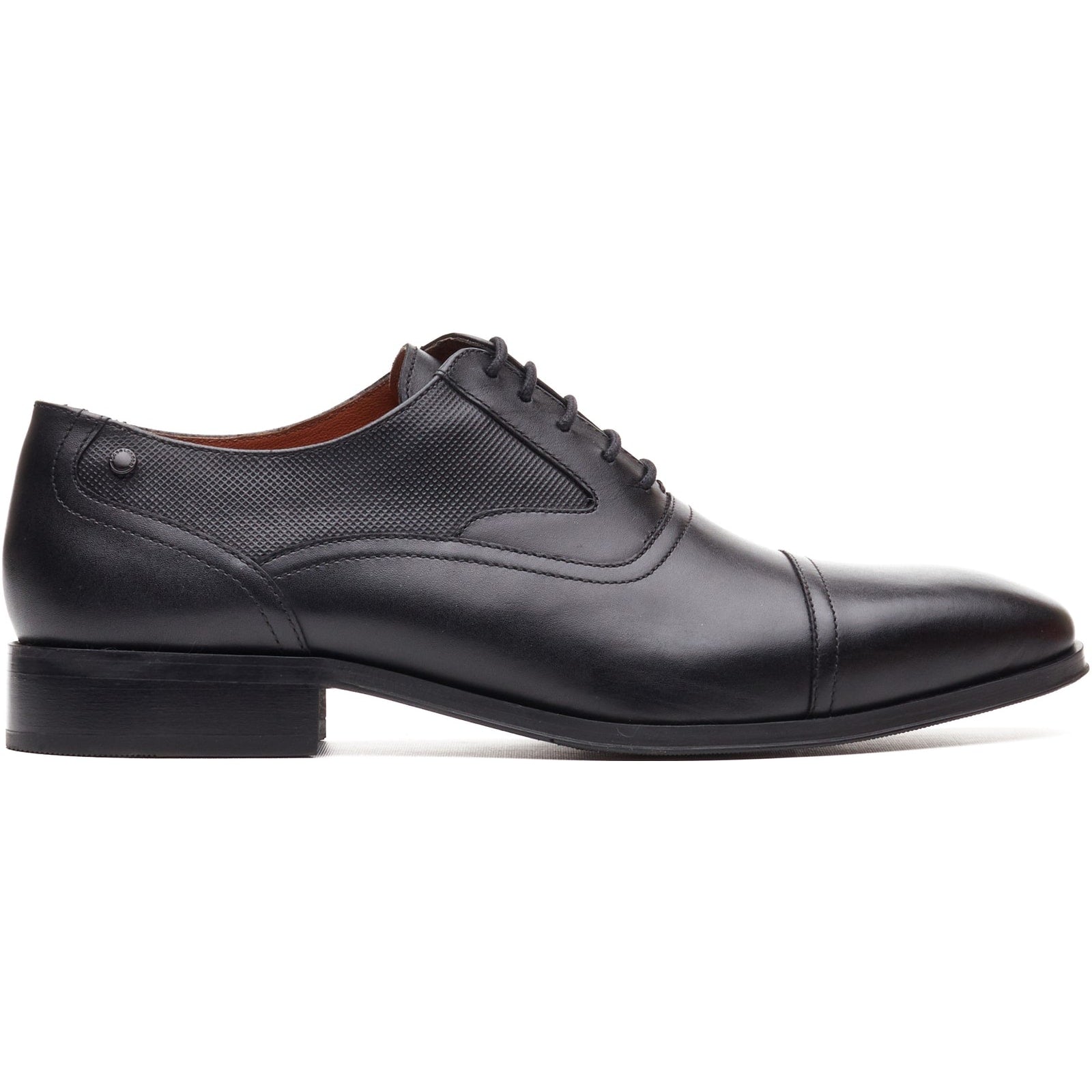Base London PORTICO Mens Oxford Shoes Black