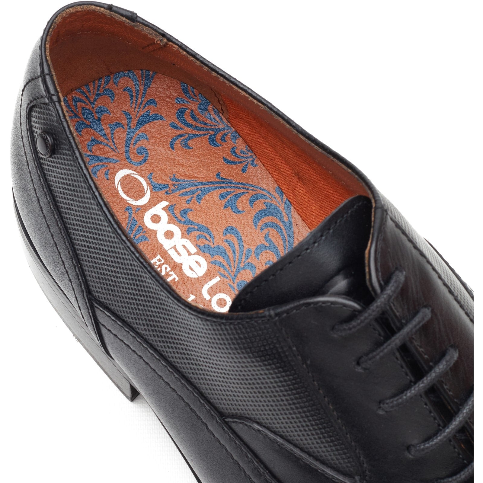Base London PORTICO Mens Oxford Shoes Black