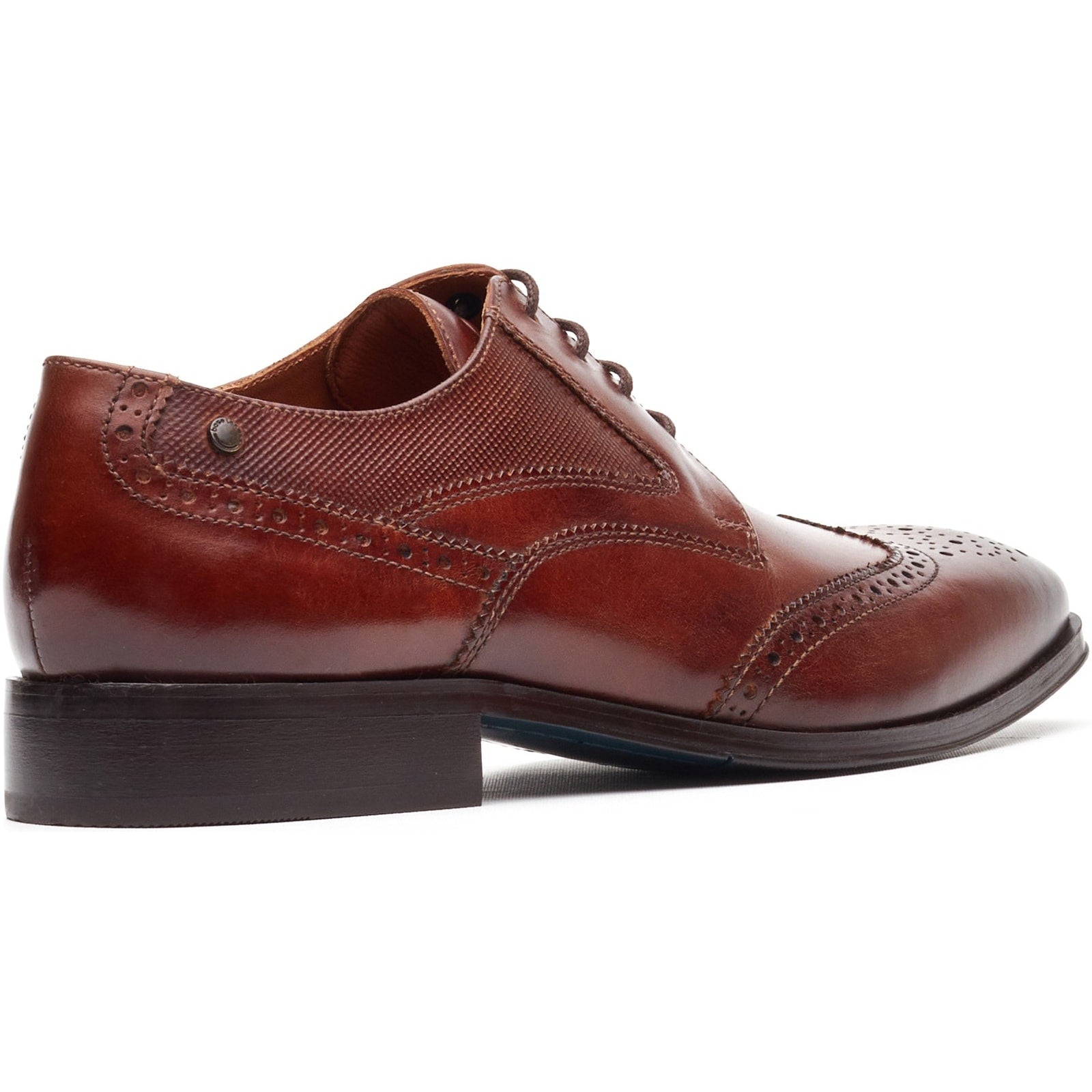 Base London STEEPLE Mens Brogue Shoes Tan