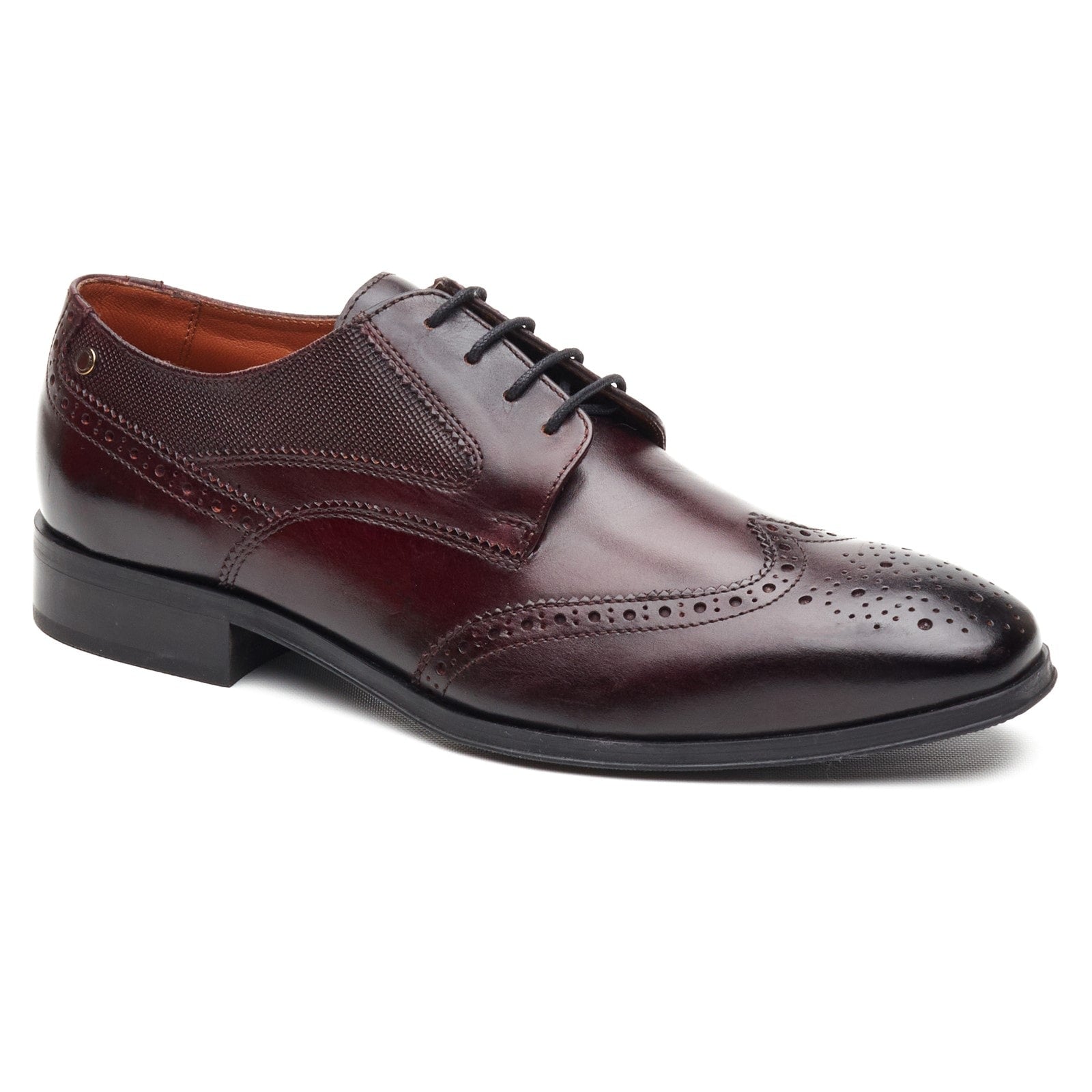 Base London STEEPLE Mens Brogue Shoes Brown