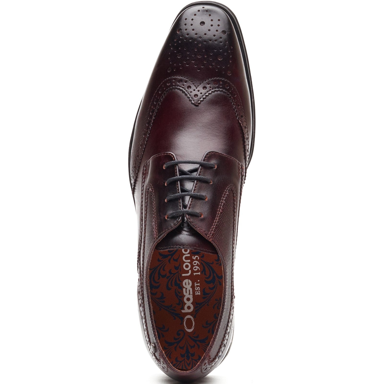 Base London STEEPLE Mens Brogue Shoes Brown
