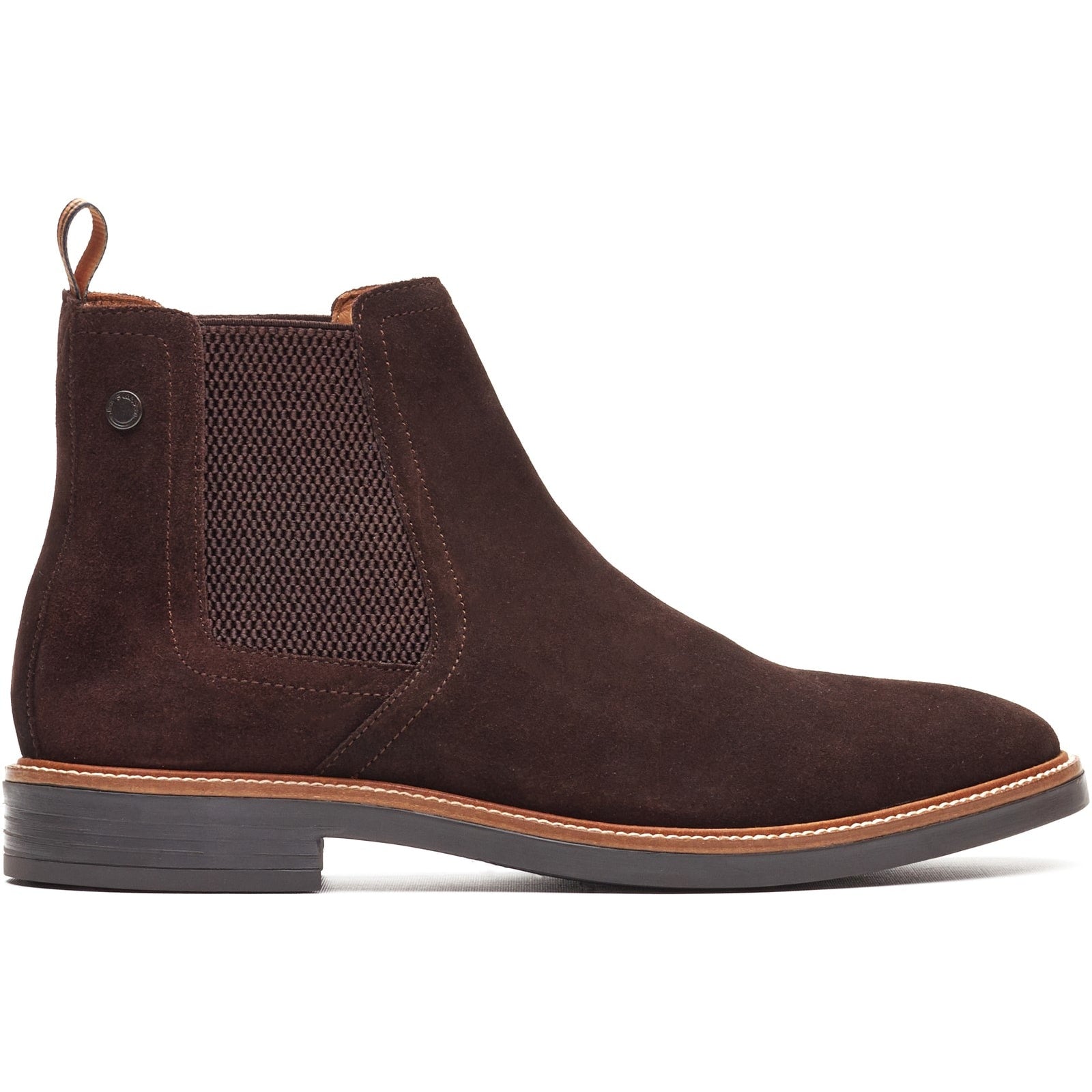 Base London SUSSEX Mens Chelsea Boots Brown