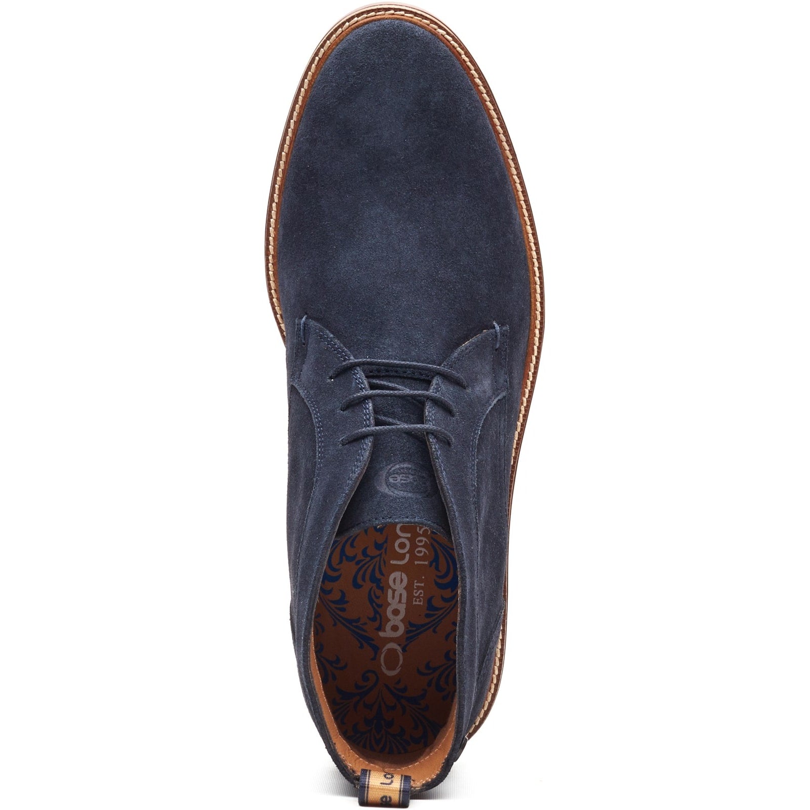 Base London LINCOLN Mens Chukka Boots Navy
