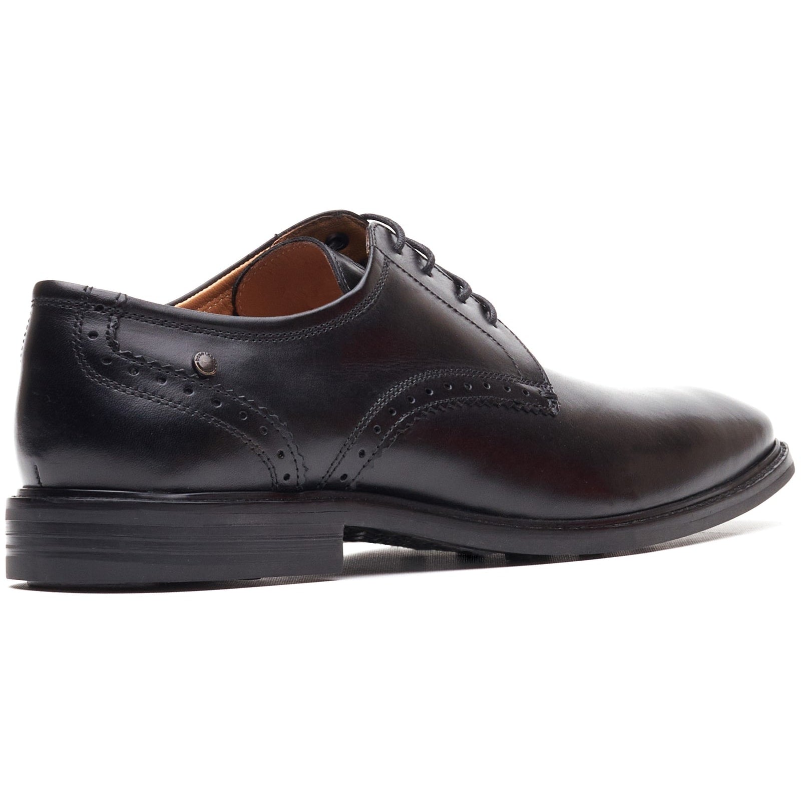 Base London ETON Mens Derby Shoes Black