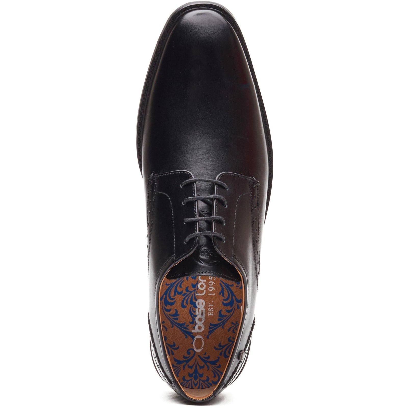 Base London ETON Mens Derby Shoes Black