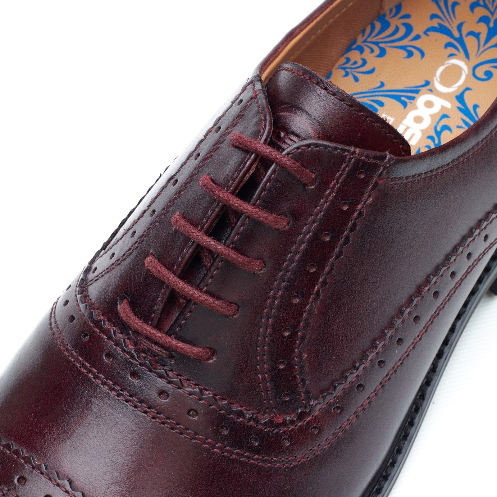 Base London ASCOT Mens Oxford Shoes Wine