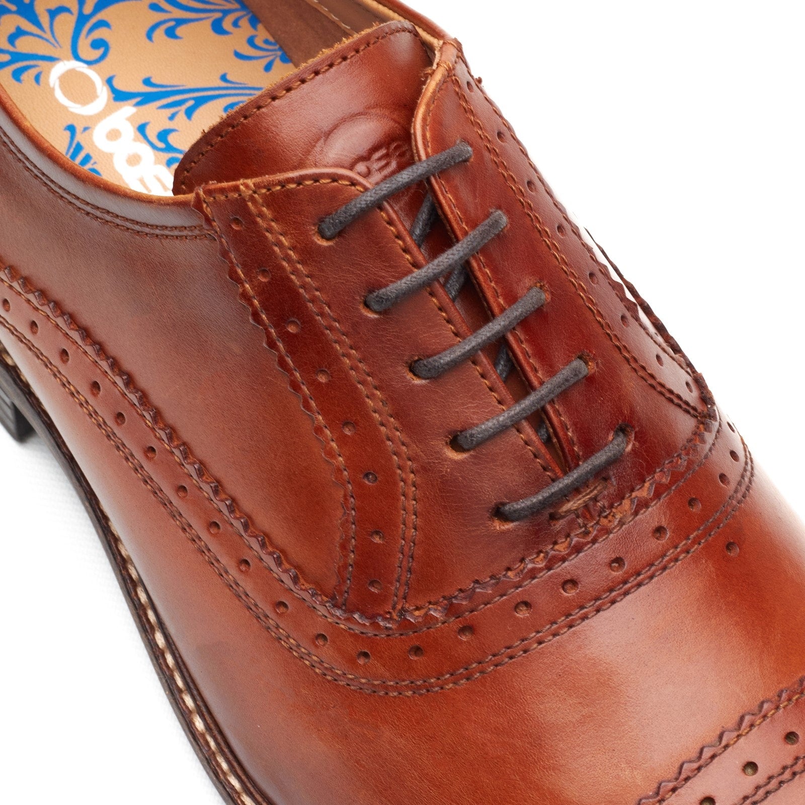 Base London ASCOT Mens Oxford Shoes Tan