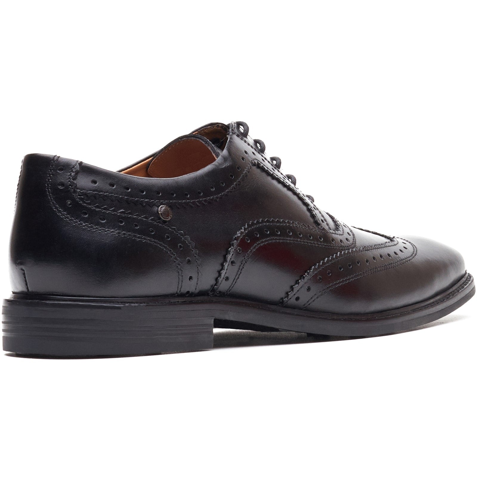 Base London CLARENCE Mens Brogue Shoes Black
