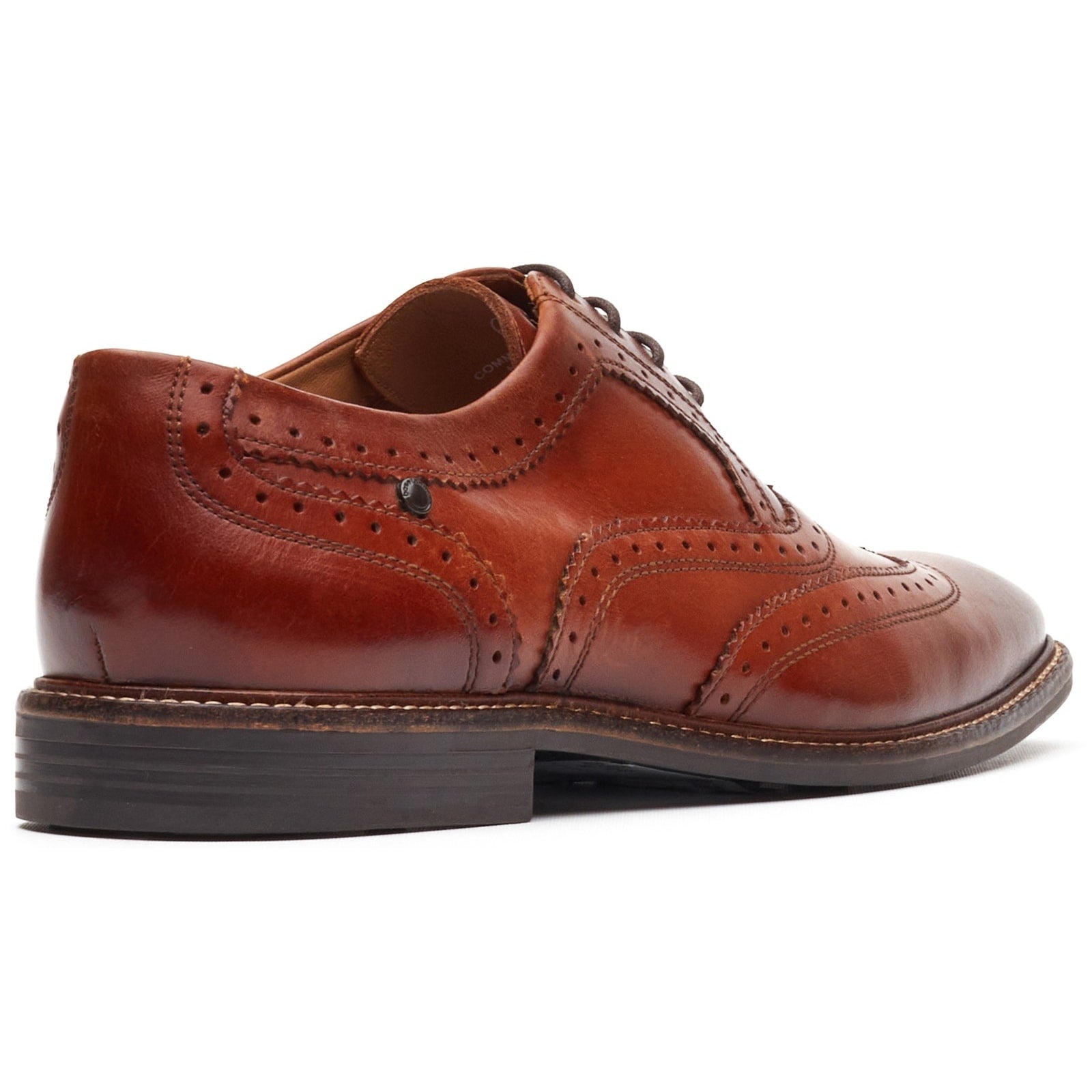 Base London CLARENCE Mens Brogue Shoes Tan