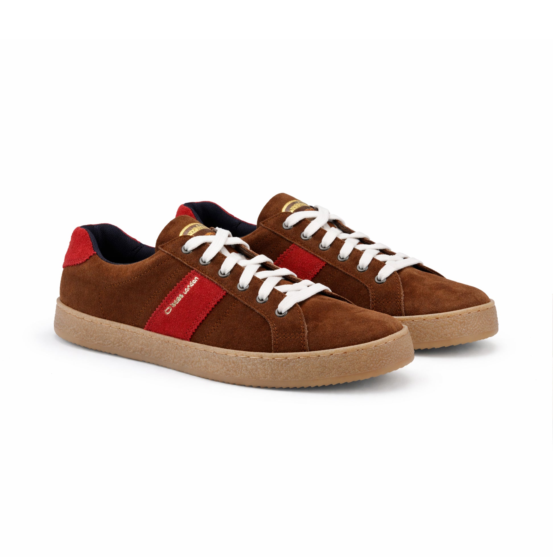 Base London HOPPER Mens Court Trainers Brown
