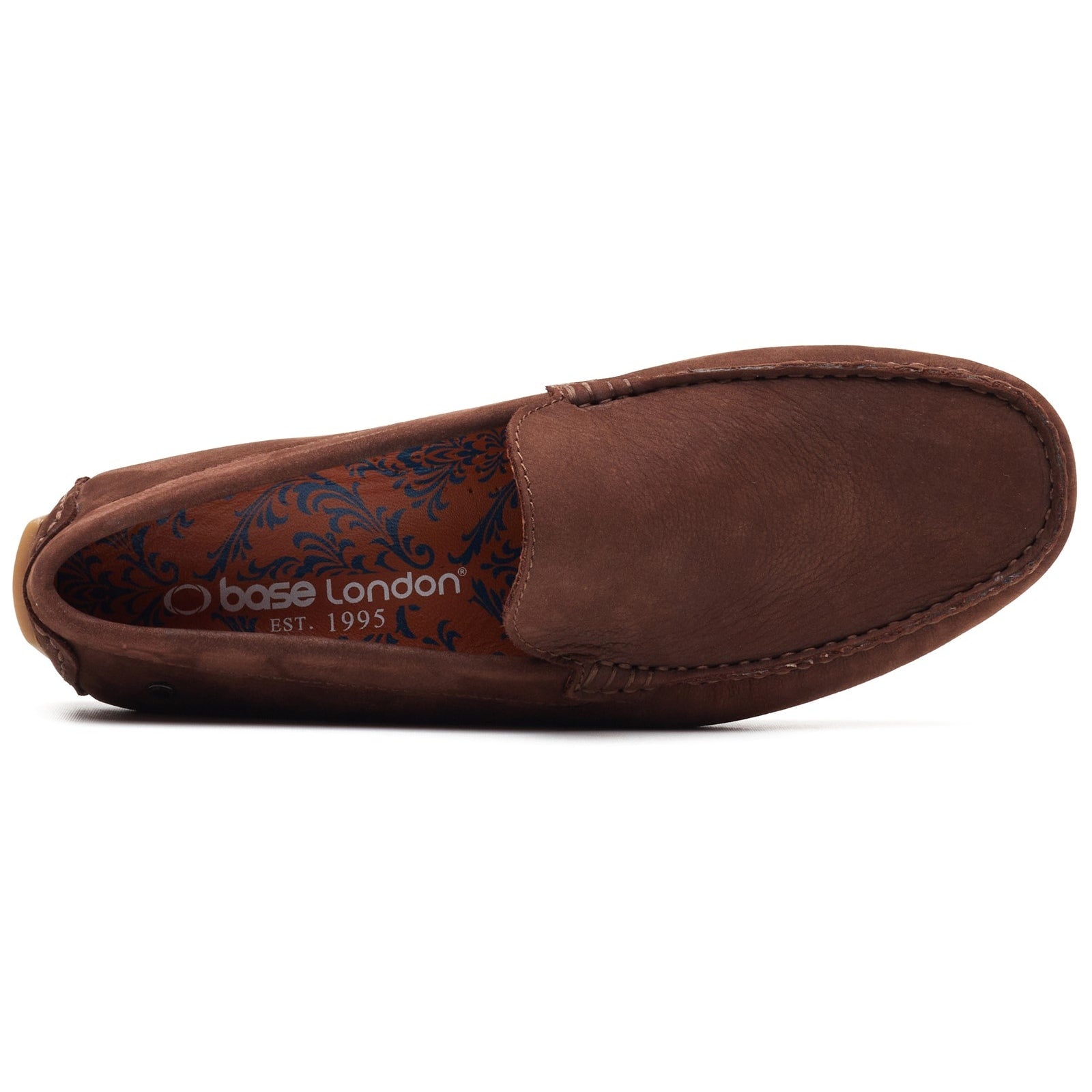 Base London MOSS Mens Moccasins Brown