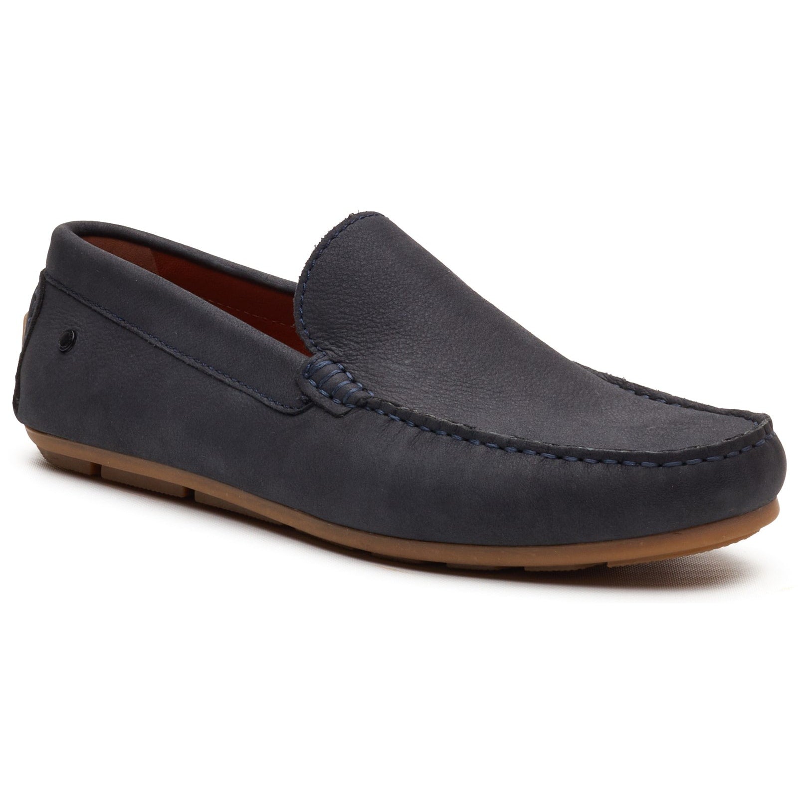 Base London MOSS Mens Moccasins Navy