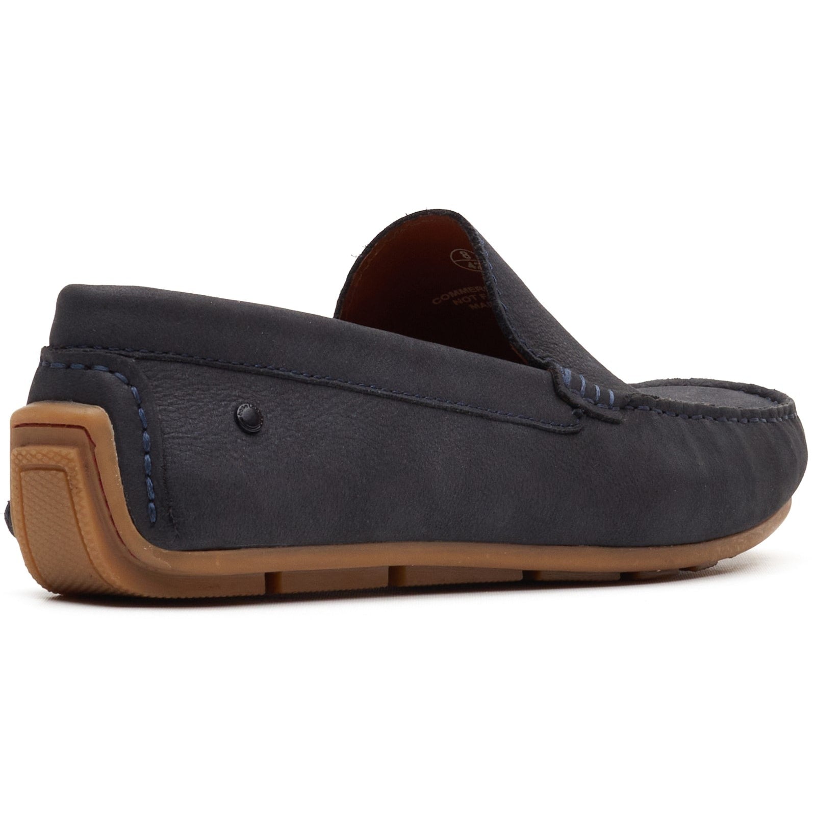 Base London MOSS Mens Moccasins Navy