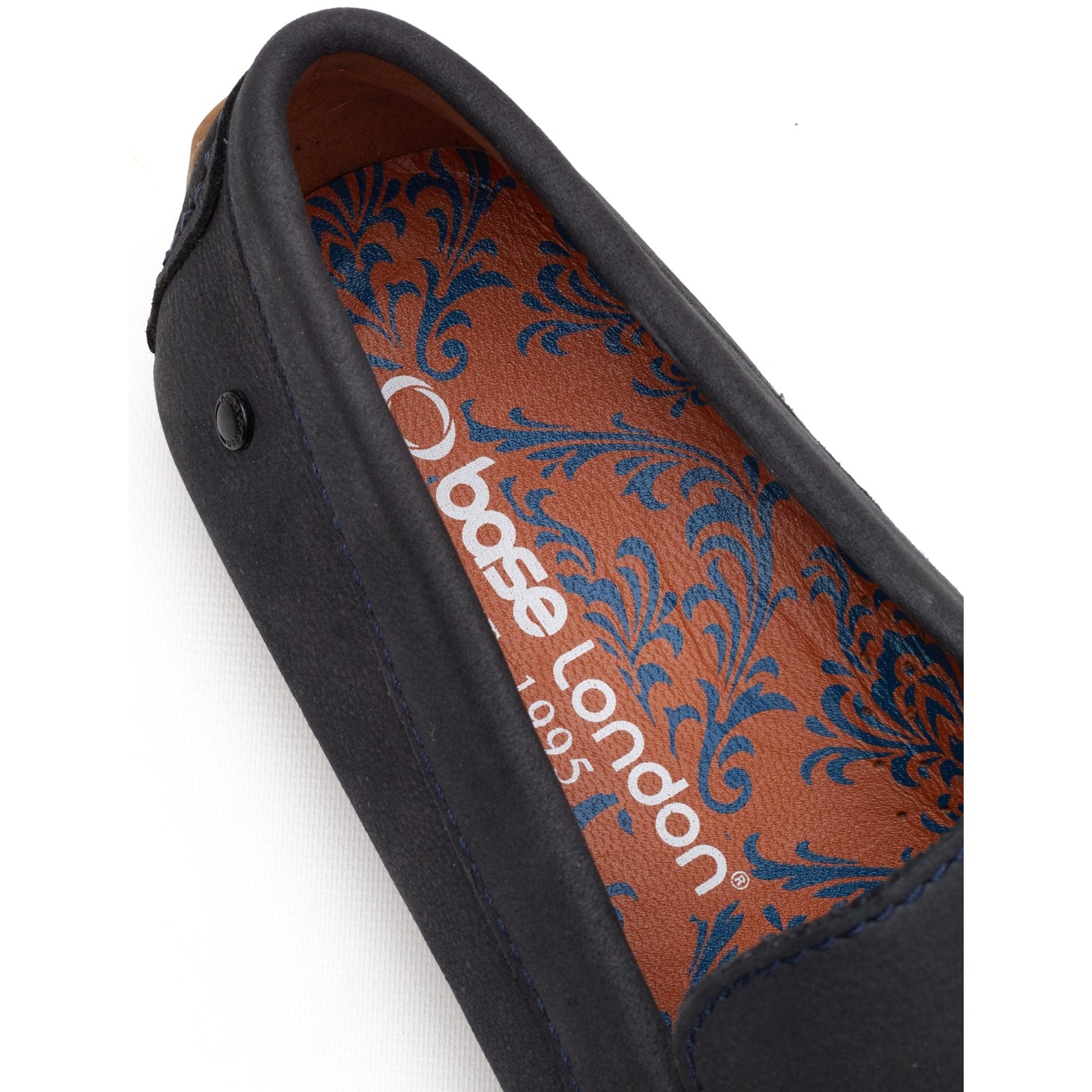 Base London MOSS Mens Moccasins Navy