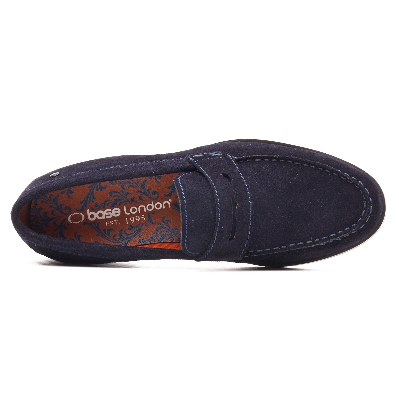 Base London SLATE Mens Loafer Shoes Navy
