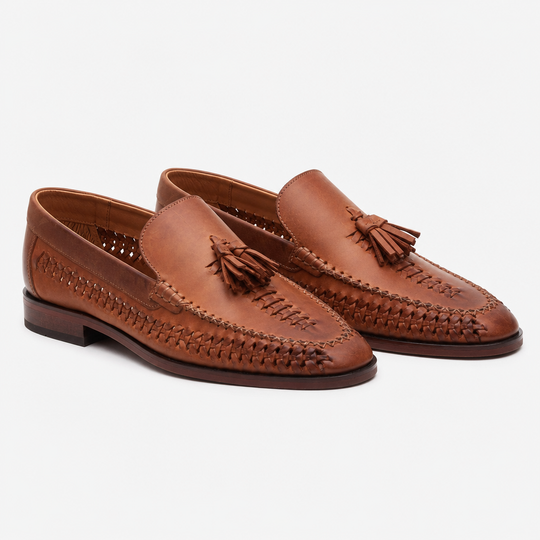 Base London BRACKEN Mens Loafer Shoes Tan