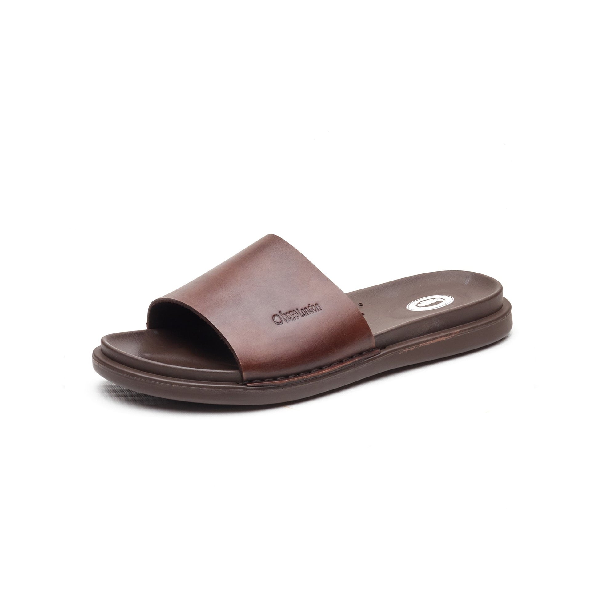 Base London ALBANY Mens Sliders Brown