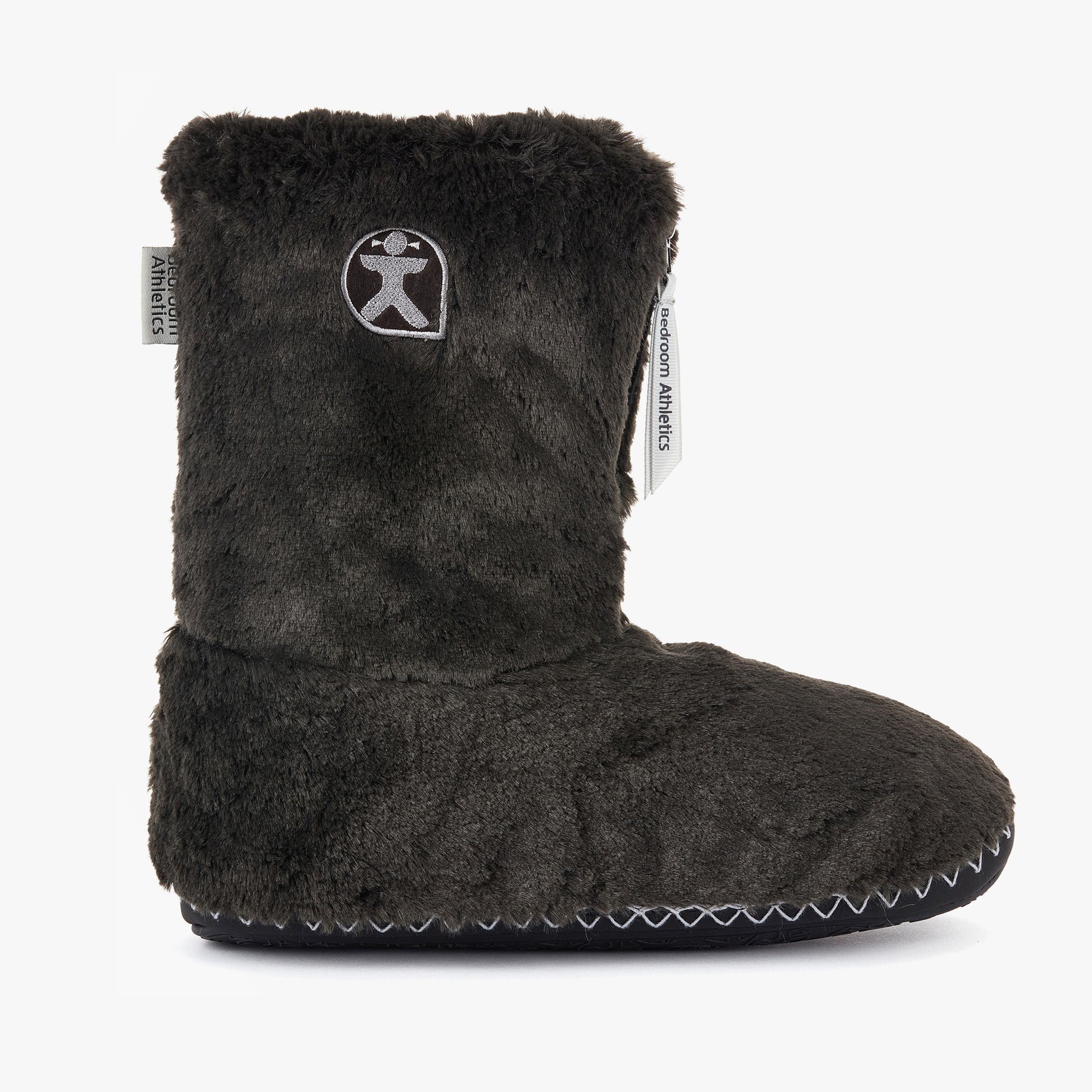 Bedroom Athletics MARILYN Womens Faux Fur Boot Slippers Charcoal