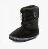 Bedroom Athletics MARILYN Womens Faux Fur Boot Slippers Charcoal