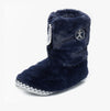 Bedroom Athletics MONROE Womens Faux Fur Boot Slippers Peacoat Navy/Trace Grey