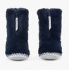 Bedroom Athletics MONROE Womens Faux Fur Boot Slippers Peacoat Navy/Trace Grey