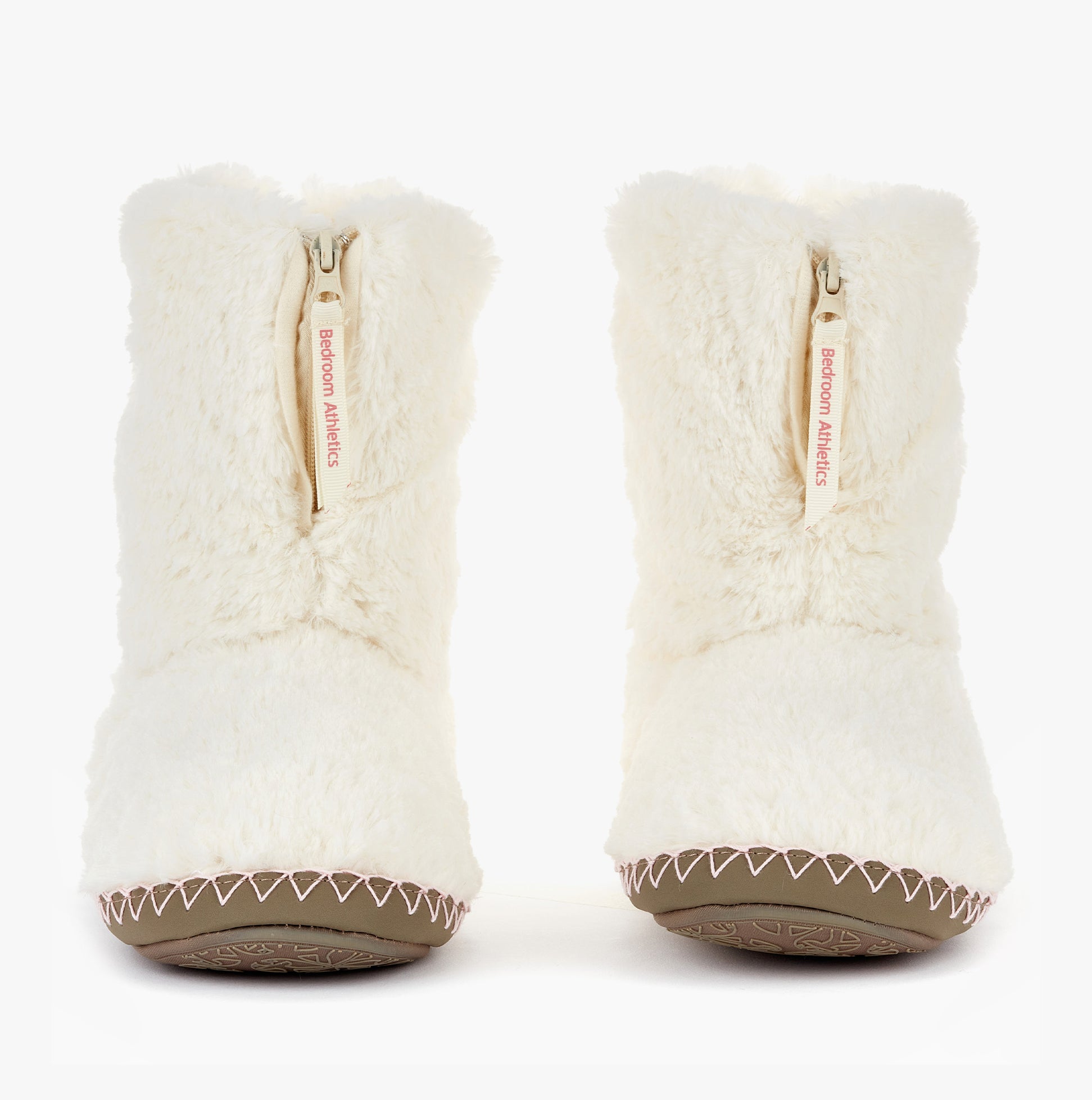 Bedroom Athletics MONROE Womens Faux Fur Boot Slippers Cream/Moonrock