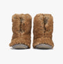 Bedroom Athletics COLE Womens Slipper Boots Weasel rear view showing faux fur upper and rubber sole.