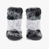 Bedroom Athletics FLORENCE Womens Faux Fur Boot Slippers Black Wolf