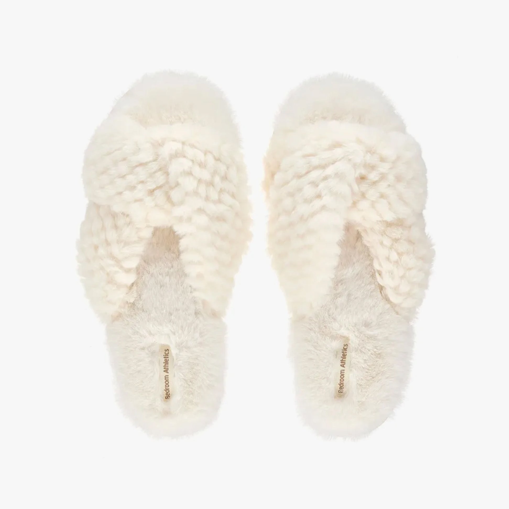 Bedroom Athletics NICKI Womens Faux Fur Slipper Sliders Cream