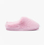 Bedroom Athletics ARIANA Womens Slipper Boots Pink side view with faux fur upper and slip-on style.