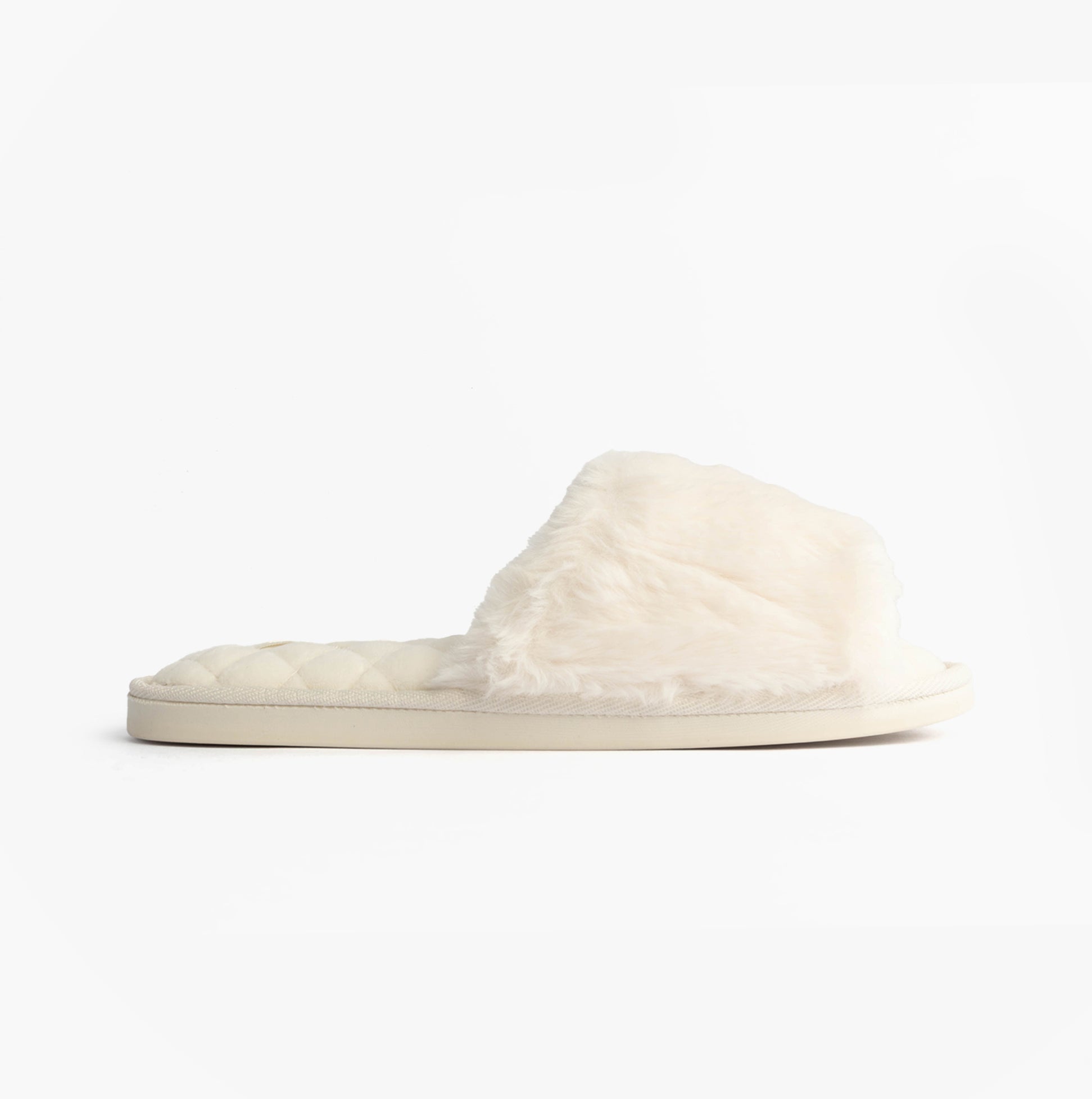 Bedroom Athletics ERIN Womens Slipper Sliders Cream