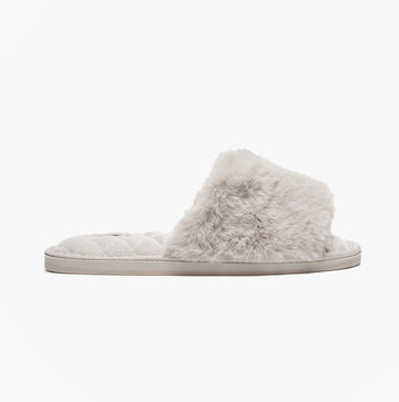 Bedroom Athletics ERIN Womens Slipper Sliders Light Grey