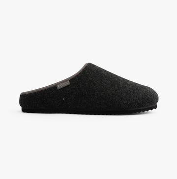 Bedroom Athletics BRODY Mens Felt Slipper Clogs Black Marl