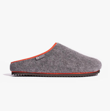 Bedroom Athletics BRODY Mens Felt Slipper Clogs Grey Marl