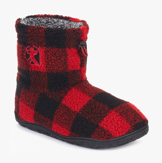 Bedroom Athletics NEESON Mens Sherpa Boots Red / Black Check
