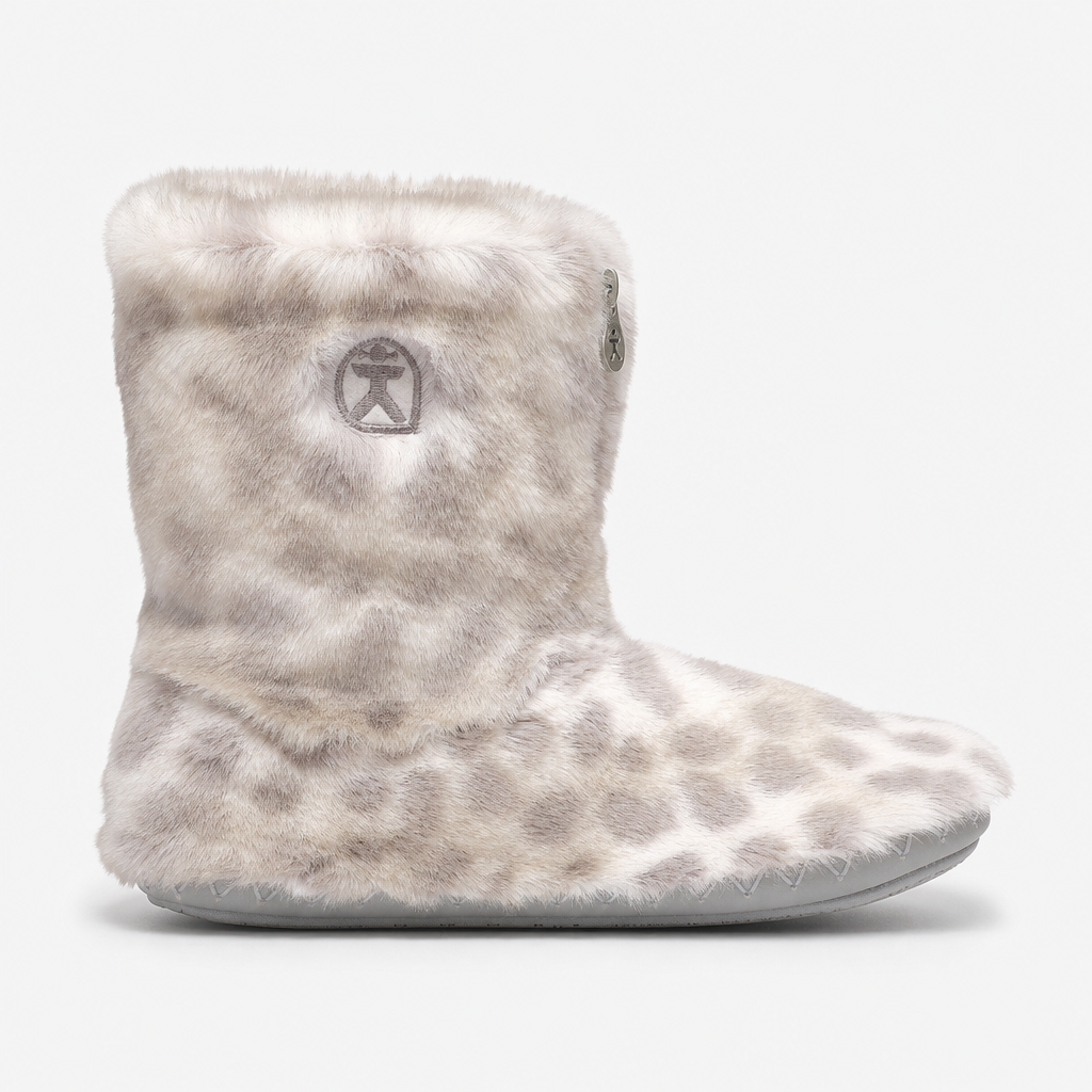 Bedroom Athletics COLE Womens Slipper Boots Grey Leopard