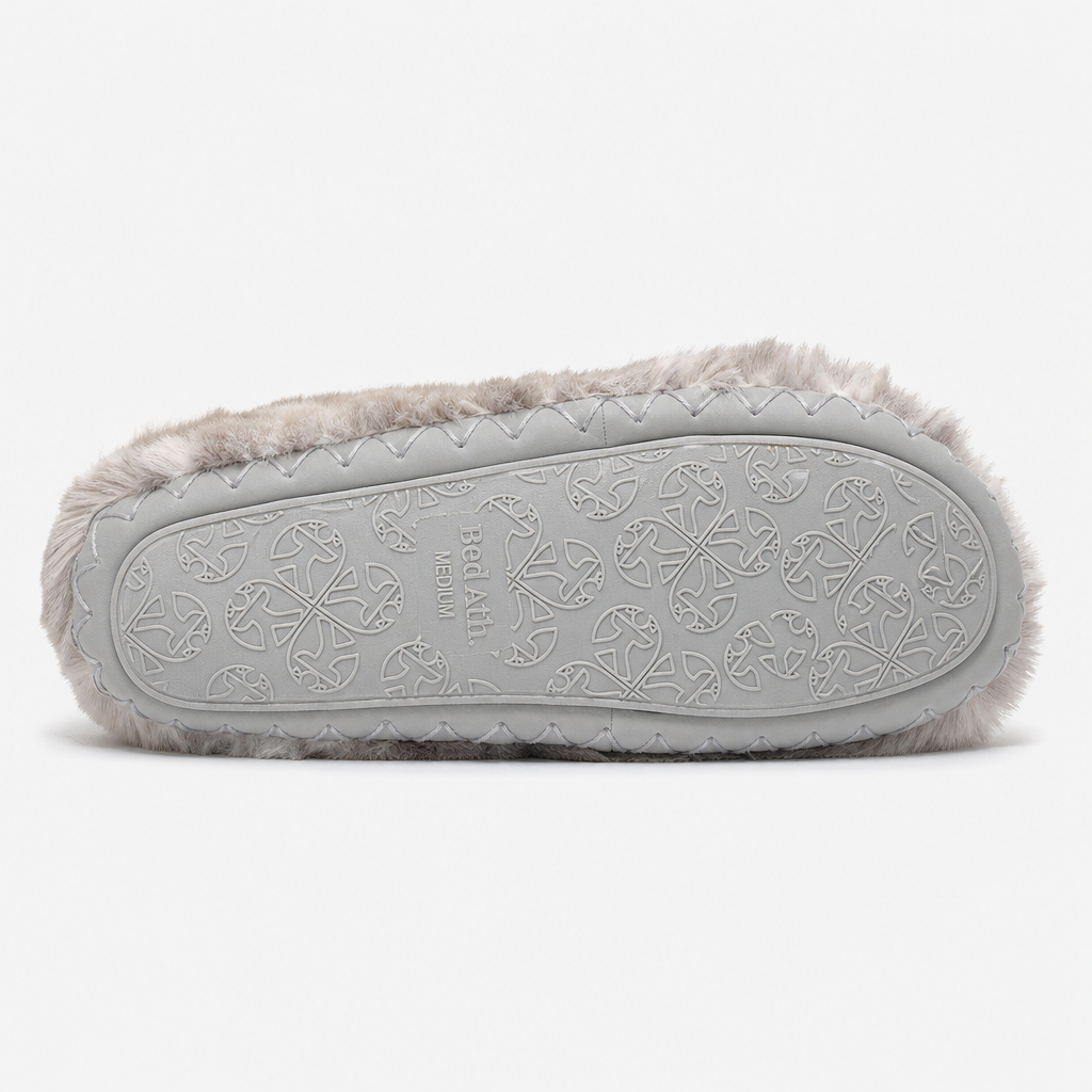 Bedroom Athletics COLE Womens Slipper Boots Grey Leopard
