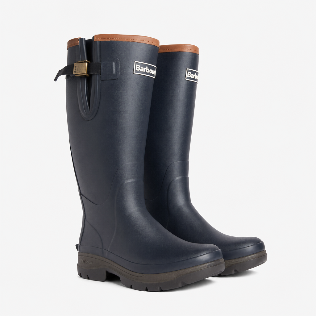 Barbour TEMPEST TALL Mens Wellingtons Navy/Black