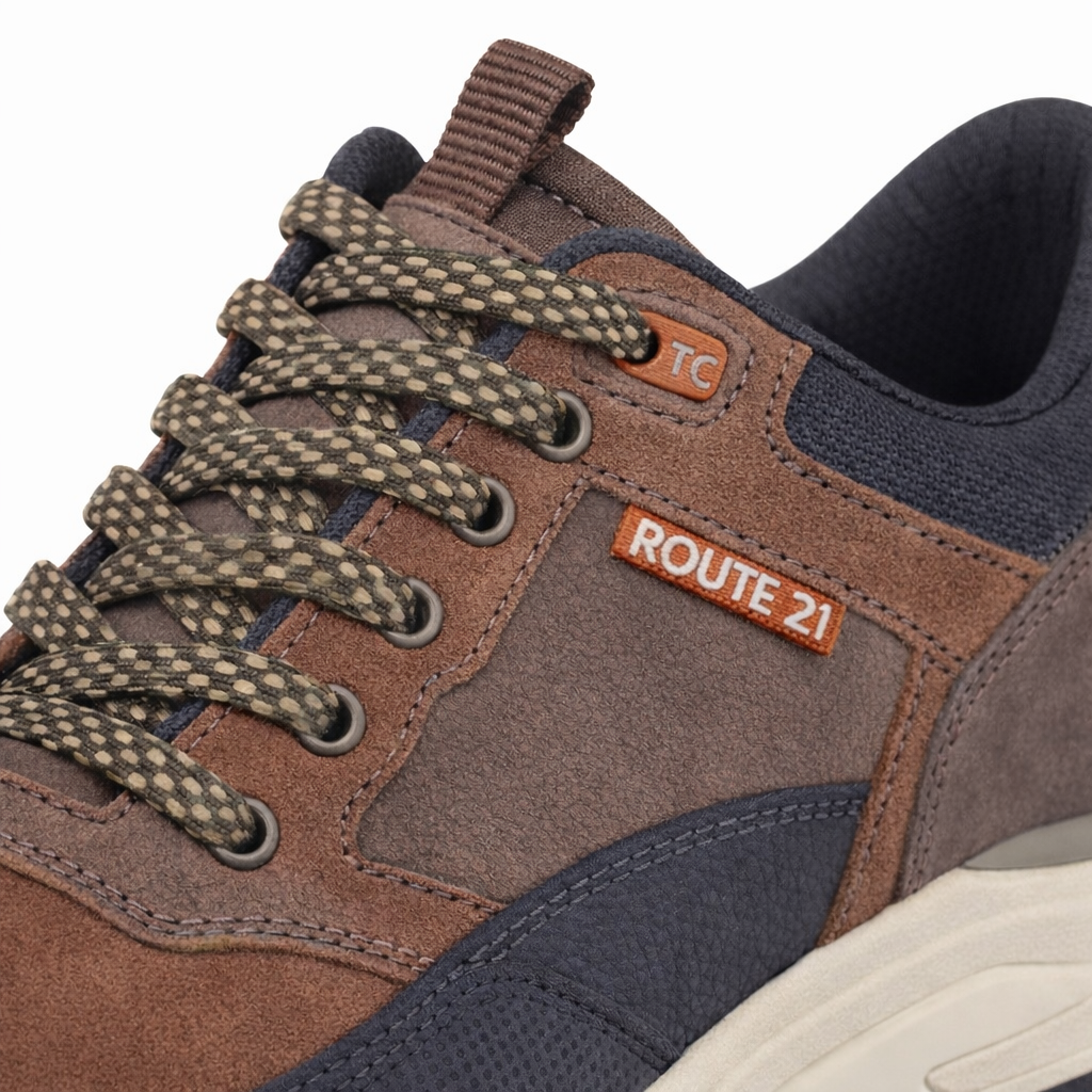 R21 Original M047 Mens Casual Trainers Brown/Black
