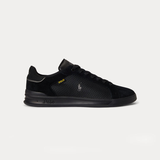 Polo Ralph Lauren Heritage Court Utility Mens Court Trainers Black/Black