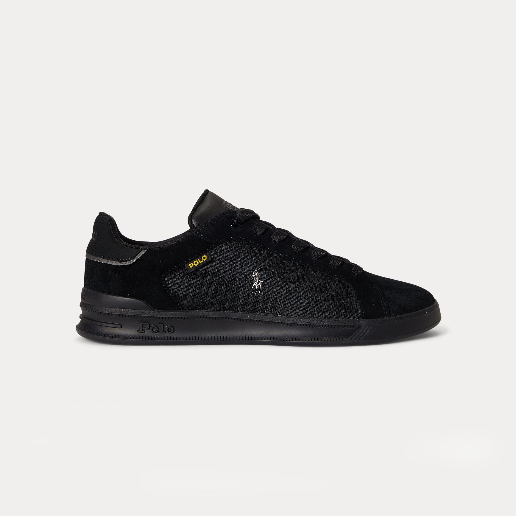 Polo Ralph Lauren HRT CT UTILY Mens Court Trainers Black/Black