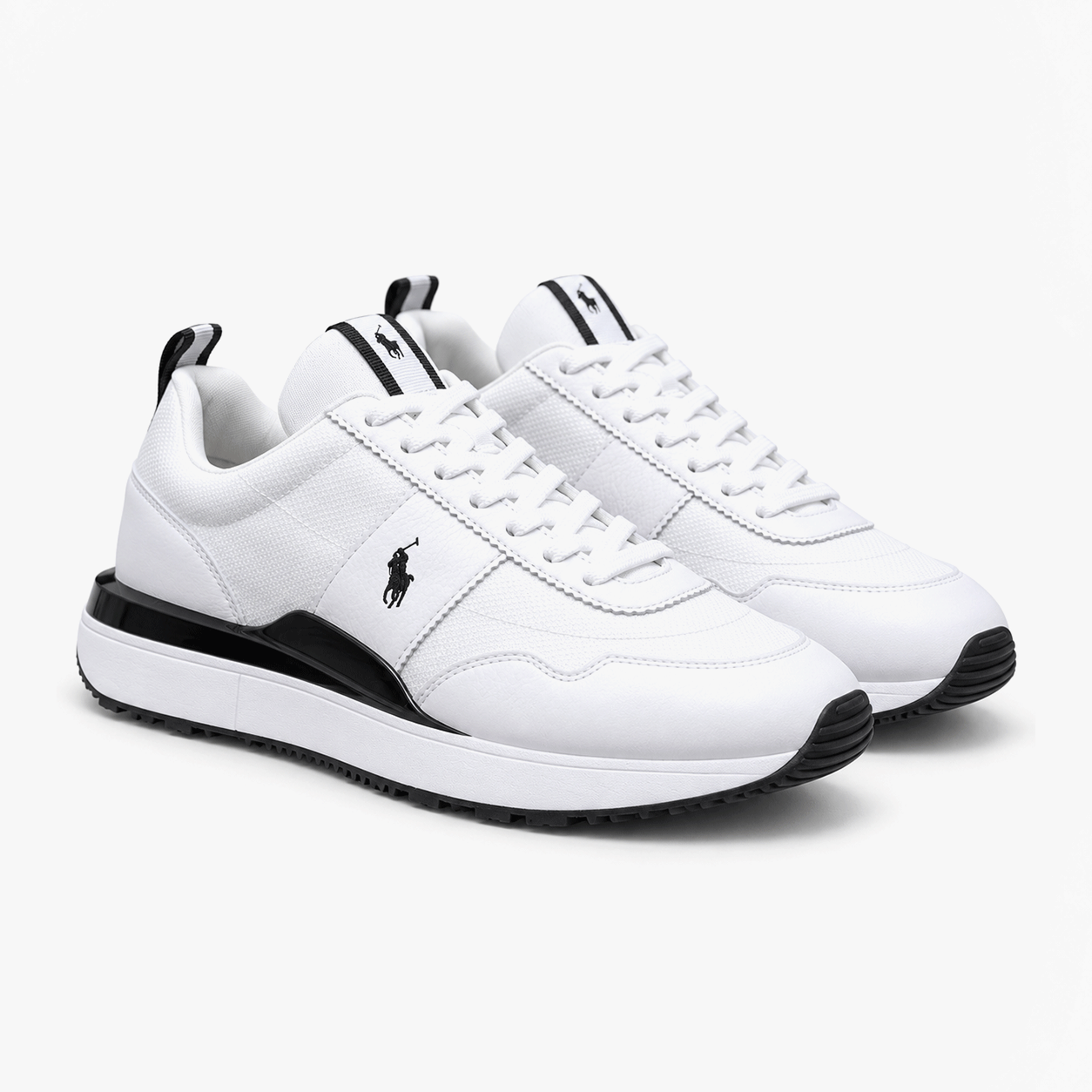 Polo Ralph Lauren TRAIN 89 RIB Mens Casual Trainers White/Black
